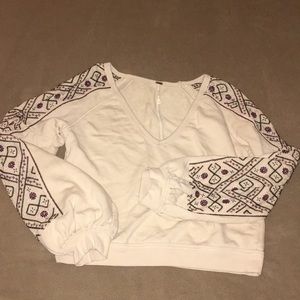 Free People crop v neck